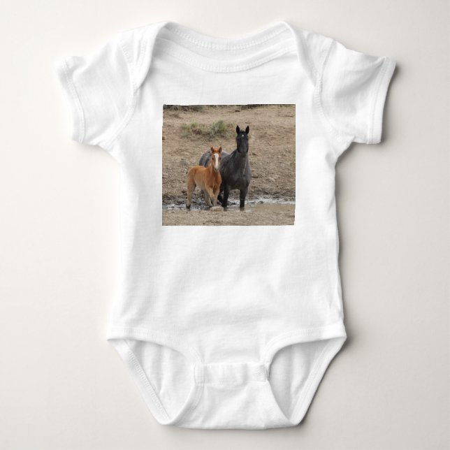 Steens Wild Horse Baby Bodysuit  Strampler (Vorderseite)