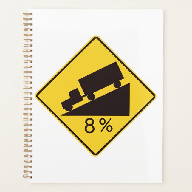 Steep Grade Traffic Sign Trucking Hauling Caution (Devant)