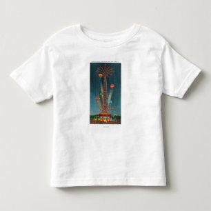 Steeplechase-Park-Fallschirmabsprungs-Ansicht Kleinkind T-shirt