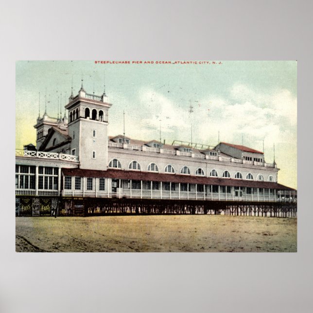 Steeplechase Pier, Atlantic City NJ 1909 Poster (Vorne)