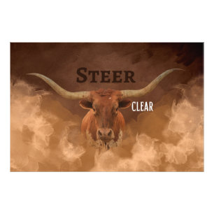 'Steer Clear' Photo Wall Art