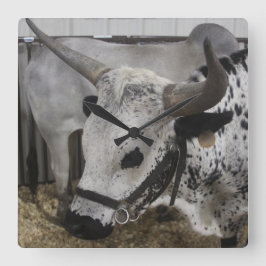 Steer Clock Quadratische Wanduhr
