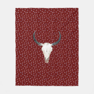 Steer & Stars Fleecedecke