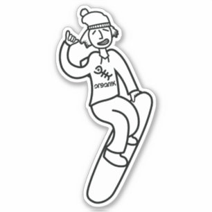 Steezy Boarder Aufkleber