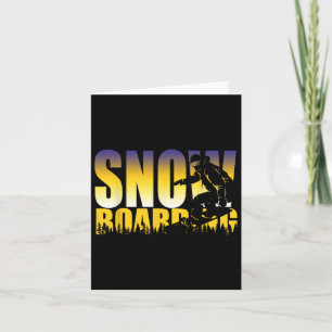 Steezy Snowboarding Gnarly-Geschenk Karte