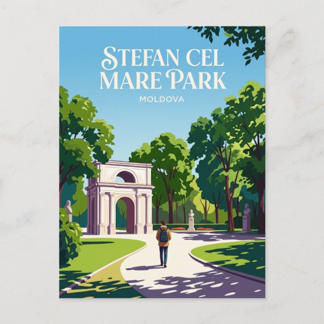Stefan-cel-Mare-Park Moldawien Postkarte (Vorderseite)