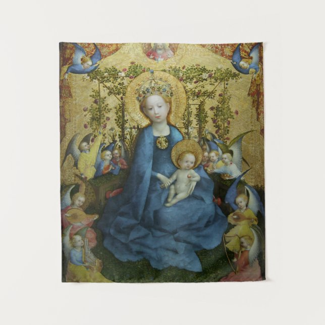 Stefan Lochner Madonna von der Rose Bower (c. 1440 Wandteppich (Vorderseite)