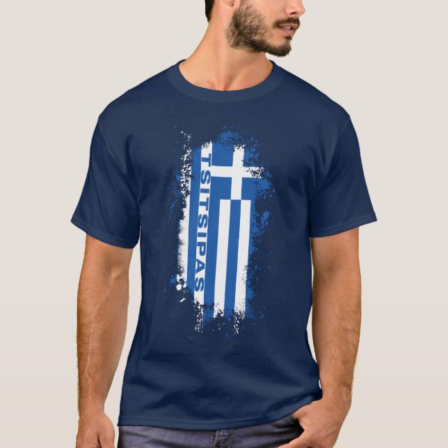 Stefanos Tsitsipas Der griechische Tennis Supersta T-Shirt (Vorderseite)