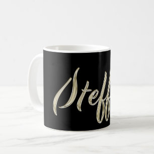 Steffen Name whitegold Tasse Teetasse Kaffeetasse