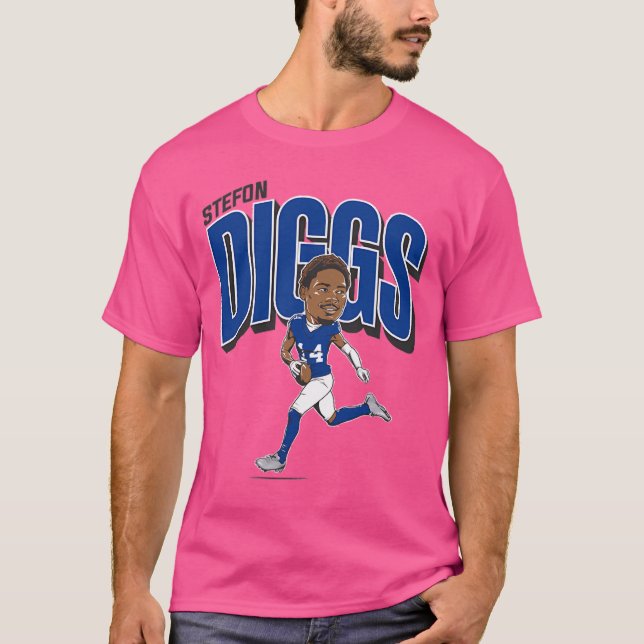 Stefon Diggs Karikatur T-Shirt (Vorderseite)