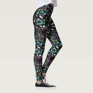 Steg aus farbigen oder verdrillten metallischen Fo Leggings