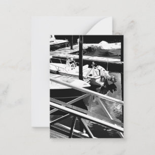 Steg Dock Pier Hafen Meer Nautisches Foto Mitteilungskarte