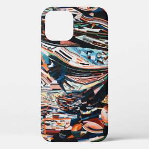 Steg mit braunem und blauem Holzschiff Case-Mate iPhone Hülle