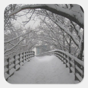 Steg Quadratischer Aufkleber