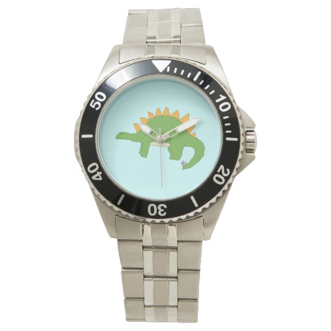 Stegosaurus Armbanduhr (Vorderseite)