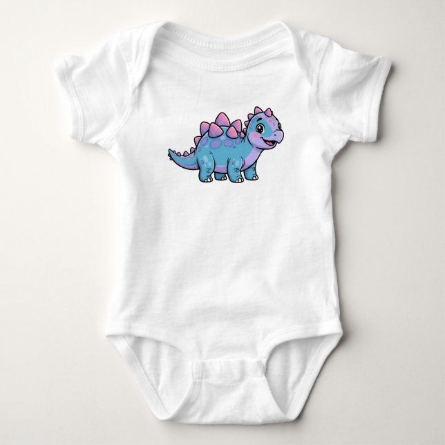 Stegosaurus Baby Strampler (Vorderseite)