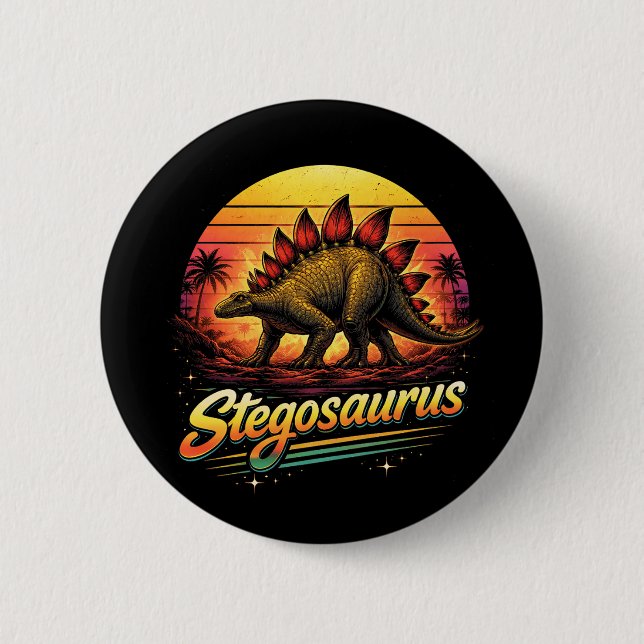 Stegosaurus Button (Vorderseite)