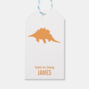 Stegosaurus-Dinosaur-Silhouette-Geburtstags-Gesche Geschenkanhänger