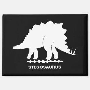 Stegosaurus-Dinosaur-Silhouette-Magnet Magnet