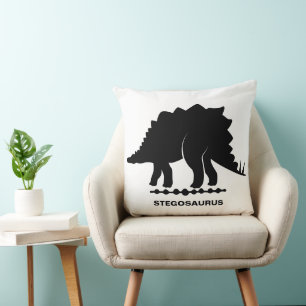Stegosaurus-Dinosaur-Silhouette-Wurfkissen Kissen