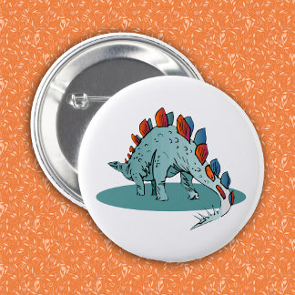 Stegosaurus Dinosaur Young Paläontologe Button