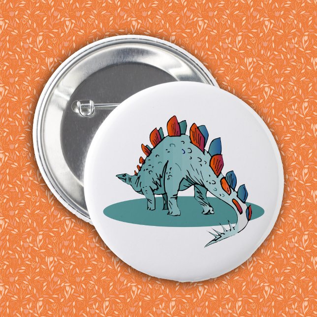 Stegosaurus Dinosaur Young Paläontologe Button (Von Creator hochgeladen)
