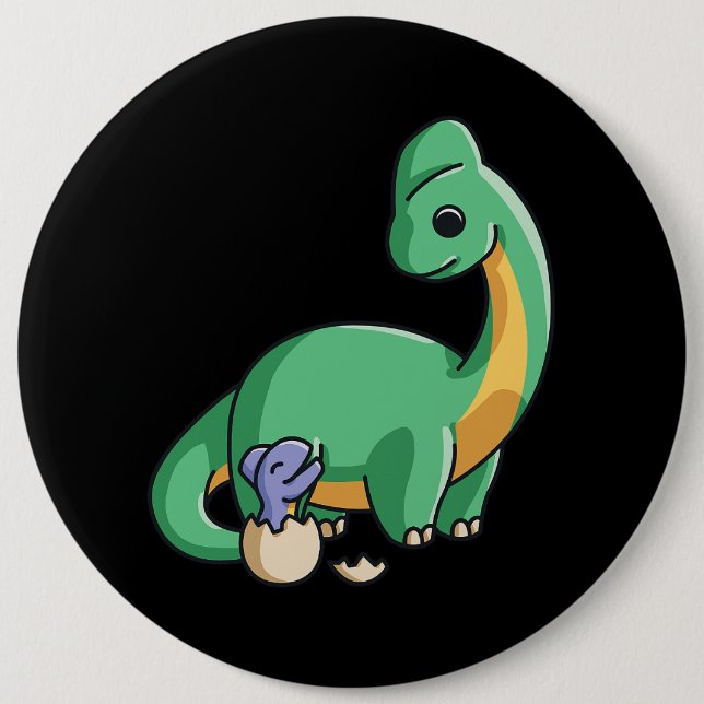 Stegosaurus Dinosaurier Small Dino Dinosaurier Boy Button (Vorderseite)
