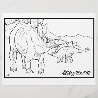 Stegosaurus - Farbseite.