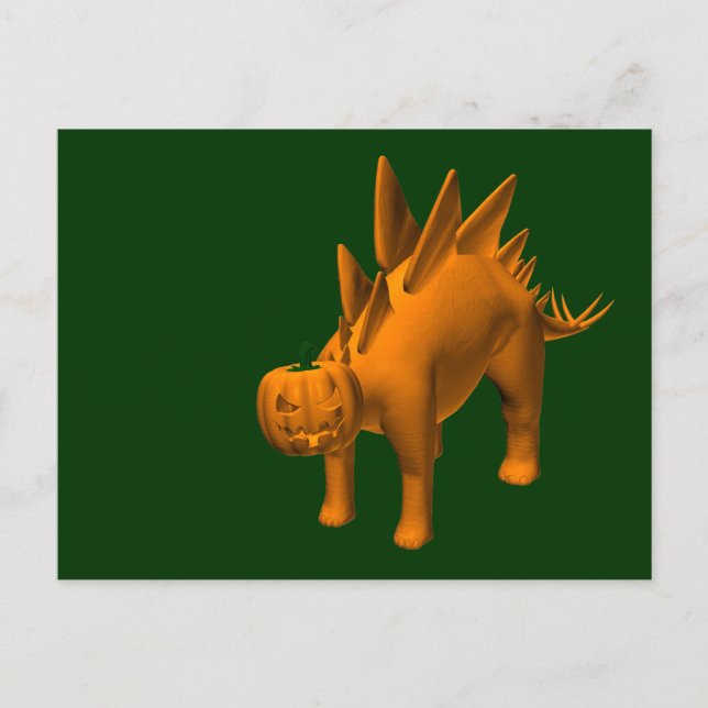 Stegosaurus halloweenis postkarte (Vorderseite)