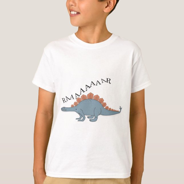 Stegosaurus - Kids' Basic T - Shirt (Vorderseite)