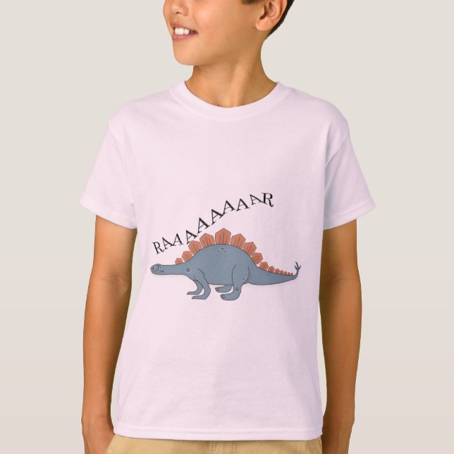 Stegosaurus - Kids' Basic T - Shirt (Vorderseite)