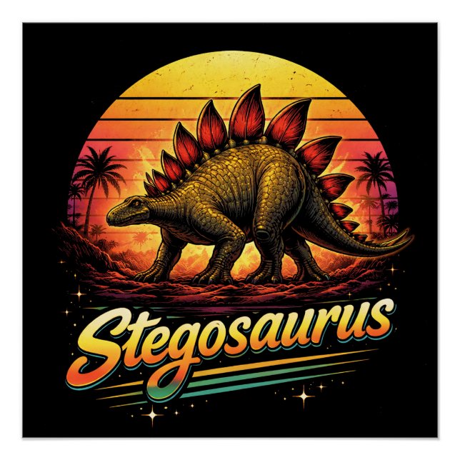 Stegosaurus Poster (Vorderseite)