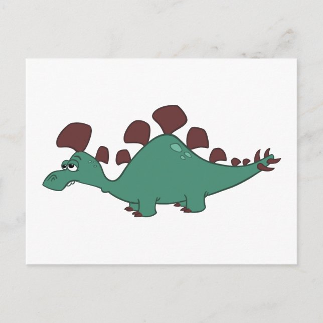 Stegosaurus Postkarte (Vorderseite)