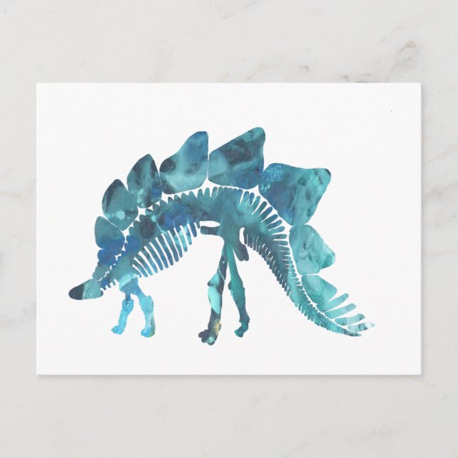 Stegosaurus Skeleton Postkarte (Vorderseite)