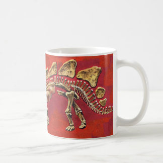 Stegosaurus-Skelett Kaffeetasse