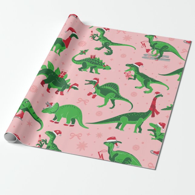 Stegosaurus triceratops geschenkpapier (Ungerollt)