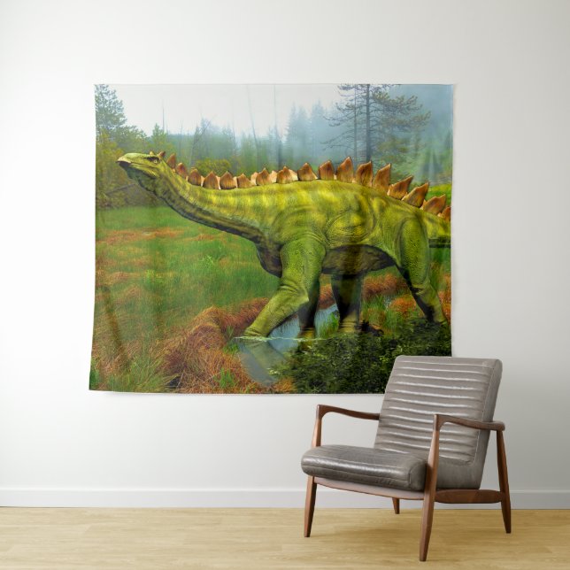 Stegosaurus Wandteppich (Beispiel (Horizontal))
