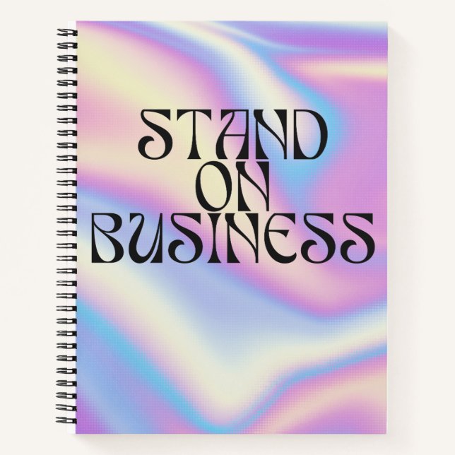 Steh auf Business Notizbuch (Vorderseite)