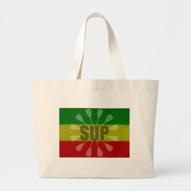 Steh auf Paddel, Paddelwirbel Jumbo Stoffbeutel (Vorne)