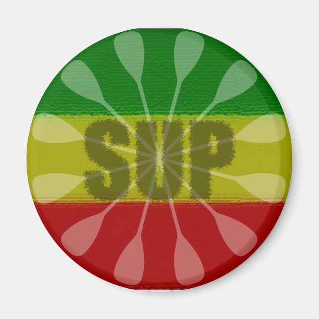 Steh auf Paddel, Paddelwirbel Magnet (Vorne)