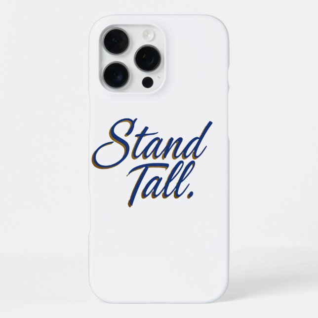 Steh aufrecht iPhone 16 pro max hülle (Rückseite)
