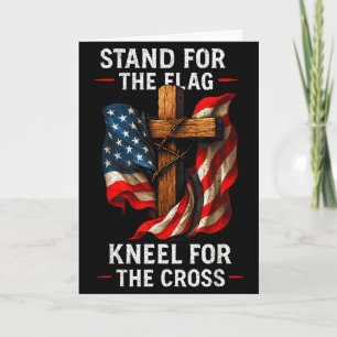 Steh für die Flagge, knie für das Kreuz Amerikanis Karte
