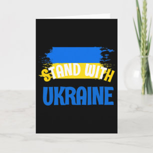 Steh für die Ukraine Anstecknadel - Ich unterstütz Karte