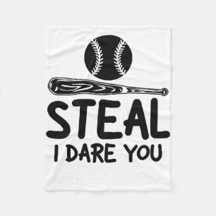 Steh ich wage dich - Funny Baseball SoftballLover Fleecedecke