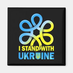 Steh mit der Ukraine-Flagge Anti-Putin Sag Nein zu Magnet