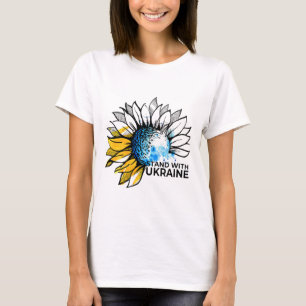 Steh mit Ukraine Sonnenblume - Ukraine Starke Blut T-Shirt