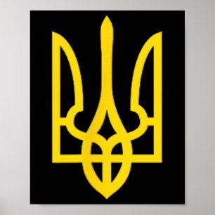 Stehe-mit-der-Ukraine-Emblem-Symbol Unterstütze Uk Poster