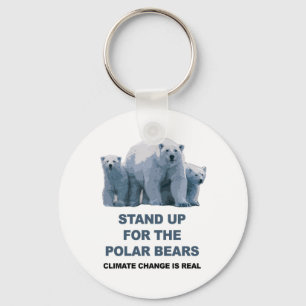 Stehen Sie auf für die Polarbären Schlüsselanhänger