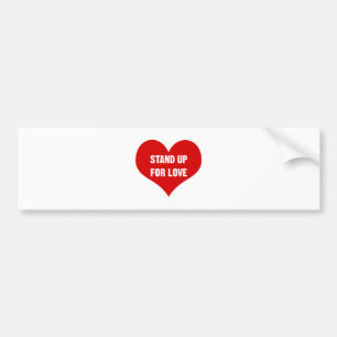 Stehen Sie auf für Liebe Autoaufkleber