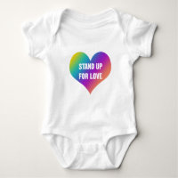 Stehen Sie auf für Liebe (Regenbogenherz)